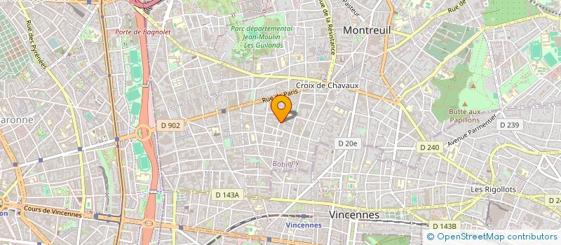 localisation de l'entreprise MADAME CLAIRE SICHEZ à MONTREUIL