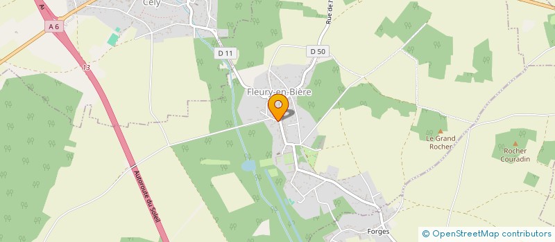 localisation de l'entreprise MADAME CLAIRE SIGNOL  FLEURY-EN-BIERE