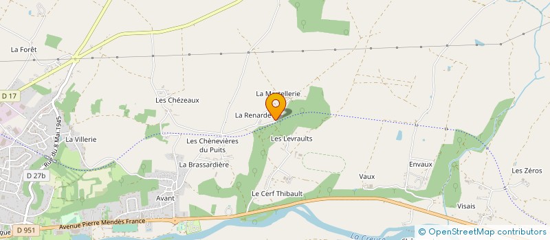 localisation de l'entreprise MADAME CLAIRE SIRERA à LE BLANC
