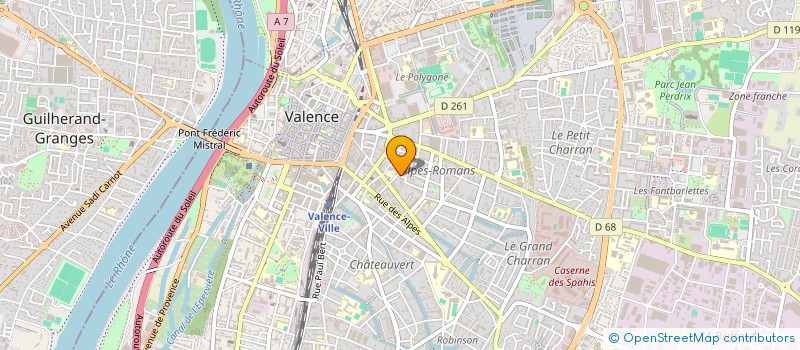 localisation de l'entreprise MADAME CLAIRE SOHIER  VALENCE