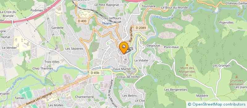 localisation de l'entreprise MADAME CLAIRE SOKOL  THIERS