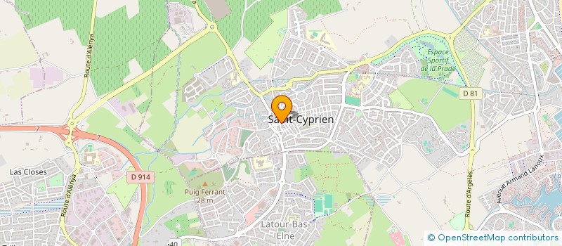 localisation de l'entreprise MADAME CLAIRE SOLER  SAINT-CYPRIEN