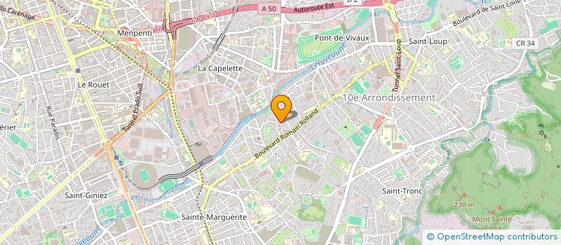 localisation de l'entreprise MADAME CLAIRE-SOPHIE AILLET  MARSEILLE