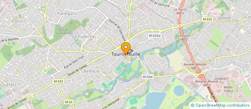 localisation de l'entreprise MADAME CLAIRE SOPHIE PELOUZE  TOURNEFEUILLE