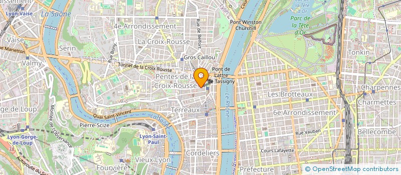 localisation de l'entreprise MADAME CLAIRE SORINE à LYON