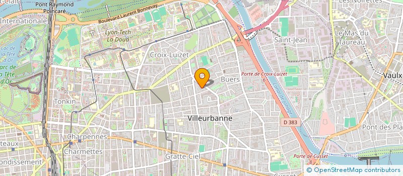 localisation de l'entreprise MADAME CLAIRE SOTON  VILLEURBANNE