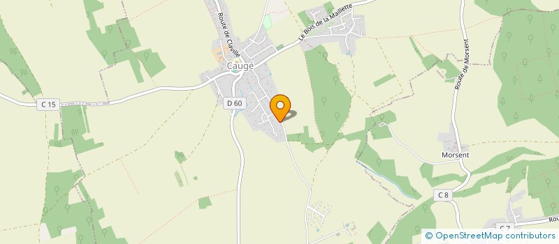 localisation de l'entreprise MADAME CLAIRE SOULARD  CAUGE