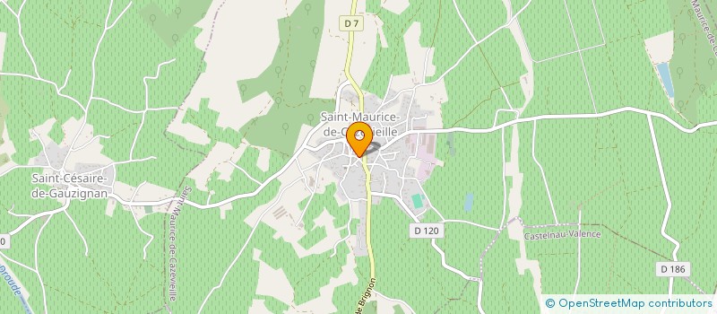 localisation de l'entreprise MADAME CLAIRE SOULERIN  SAINT-MAURICE-DE-CAZEVIEILLE