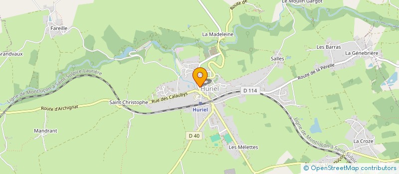 localisation de l'entreprise MADAME CLAIRE SOURDILLE  HURIEL