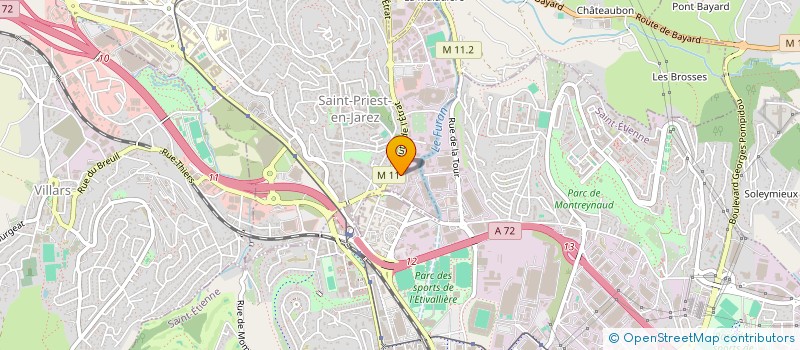 localisation de l'entreprise MADAME CLAIRE SOUVIGNET  SAINT-PRIEST-EN-JAREZ