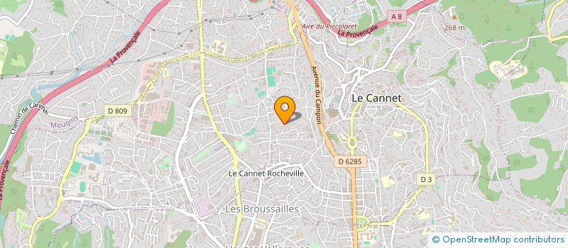 localisation de l'entreprise MADAME CLAIRE SPADA à LE CANNET