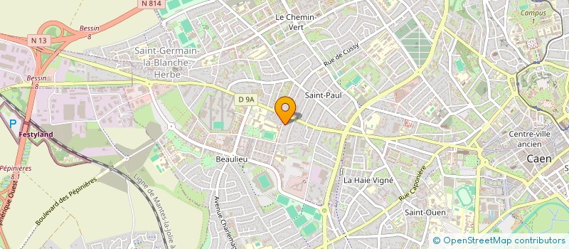 localisation de l'entreprise MADAME CLAIRE STAULUS à CAEN