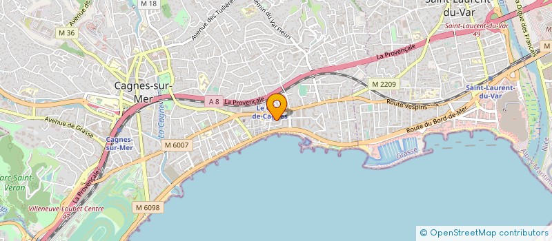 localisation de l'entreprise MADAME CLAIRE STOULS à CAGNES-SUR-MER
