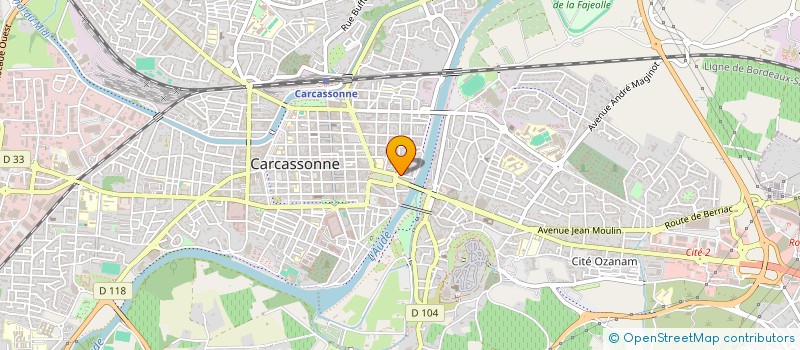 localisation de l'entreprise MADAME CLAIRE SUBIRATS  CARCASSONNE