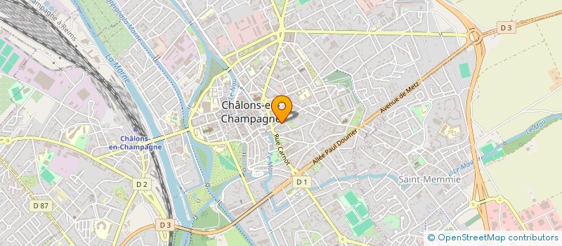 localisation de l'entreprise MADAME CLAIRE TARIN à CHALONS-EN-CHAMPAGNE
