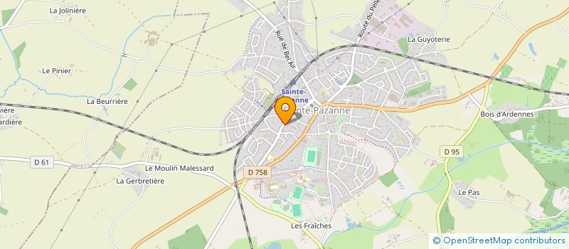 localisation de l'entreprise MADAME CLAIRE TEILLIAIS à SAINTE-PAZANNE