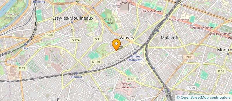 localisation de l'entreprise MADAME CLAIRE TEISSEYRE  VANVES