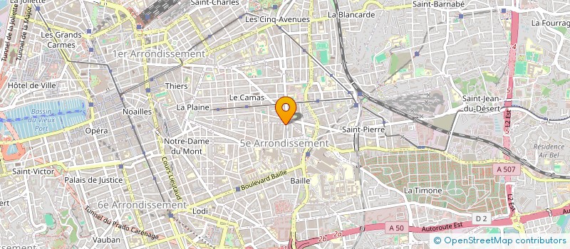 localisation de l'entreprise MADAME CLAIRE TENNEVIN à MARSEILLE