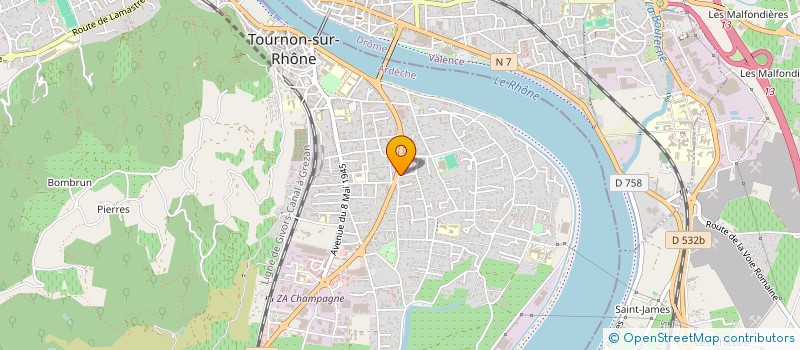 localisation de l'entreprise MADAME CLAIRE TESNIERE à TOURNON-SUR-RHONE