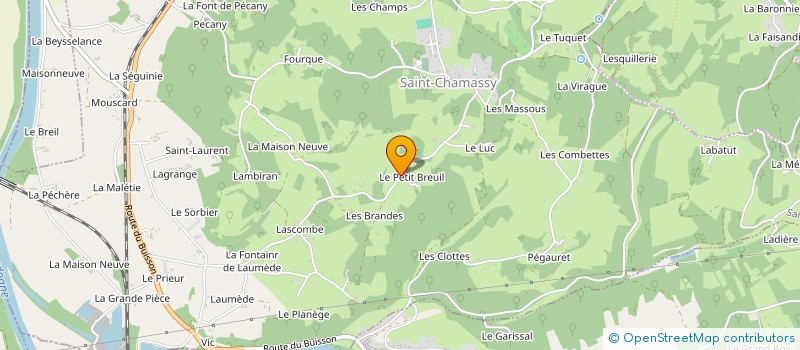 localisation de l'entreprise MADAME CLAIRE TESSIER  SAINT-CHAMASSY