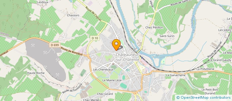 localisation de l'entreprise MADAME CLAIRE TESSIER  CHATEAUNEUF-SUR-CHARENTE