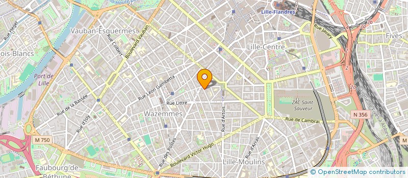 localisation de l'entreprise MADAME CLAIRE TETARD  LILLE