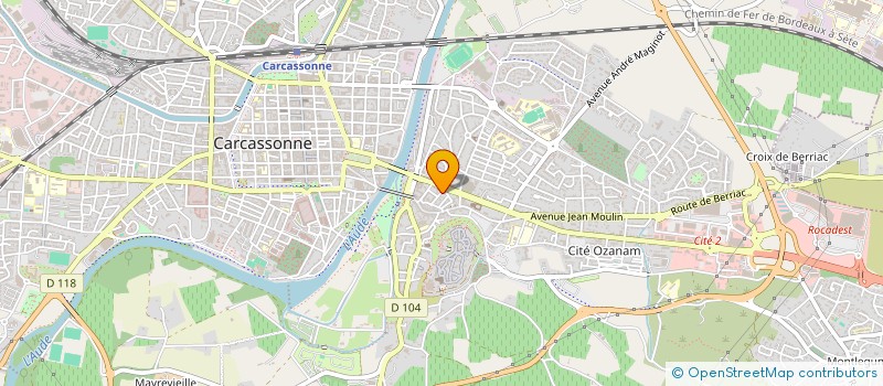 localisation de l'entreprise MADAME CLAIRE THARIN à CARCASSONNE