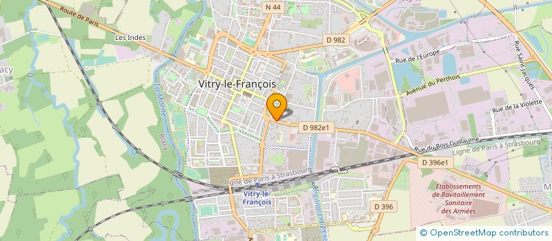 localisation de l'entreprise MADAME CLAIRE THESMAR  VITRY-LE-FRANCOIS