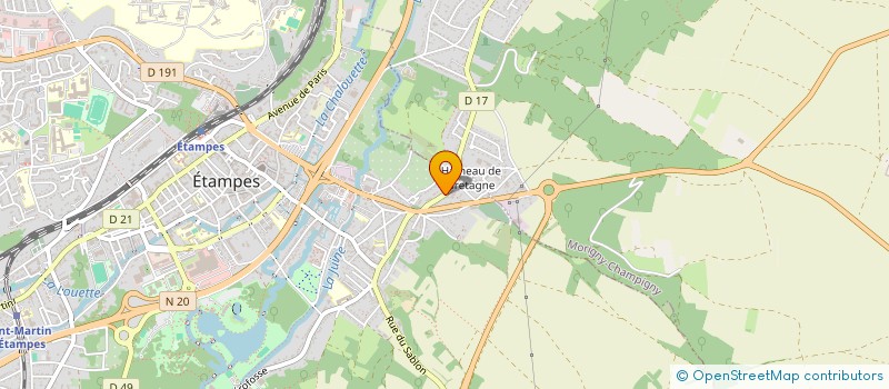 localisation de l'entreprise MADAME CLAIRE THEVRET à MORIGNY-CHAMPIGNY