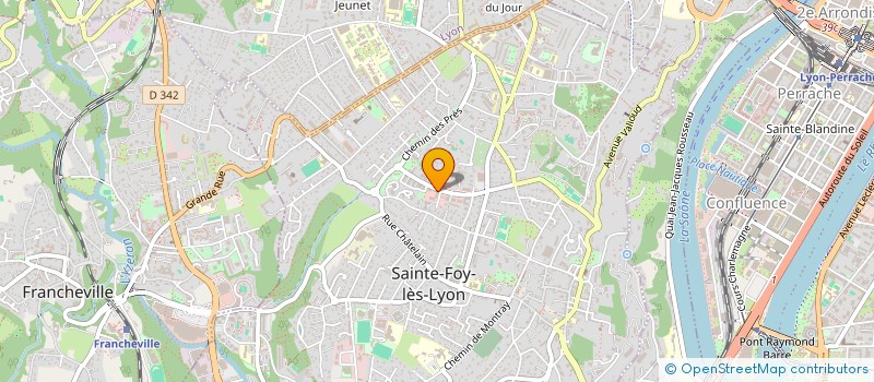 localisation de l'entreprise MADAME CLAIRE THIBAUDON à SAINTE-FOY-LES-LYON