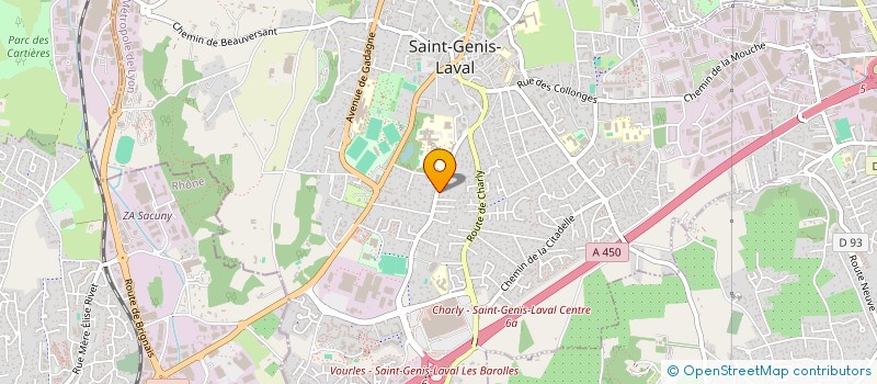 localisation de l'entreprise MADAME CLAIRE THIOLLIER à SAINT-GENIS-LAVAL