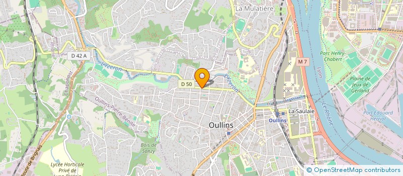 localisation de l'entreprise MADAME CLAIRE THIRION  OULLINS-PIERRE-BENITE