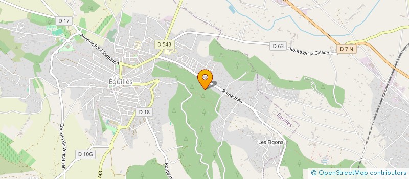 localisation de l'entreprise MADAME CLAIRE THOMAS  EGUILLES