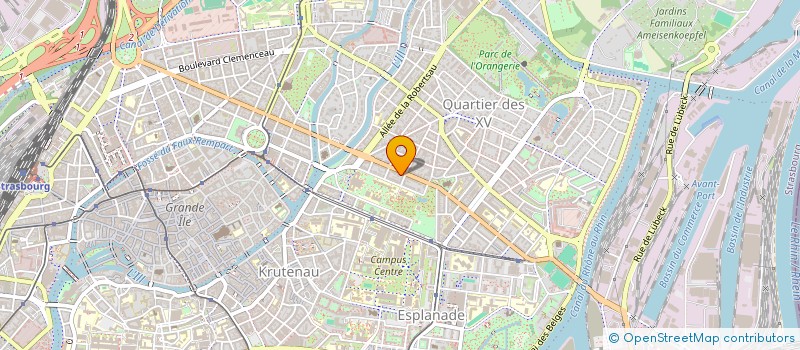 localisation de l'entreprise MADAME CLAIRE THOMAS  STRASBOURG