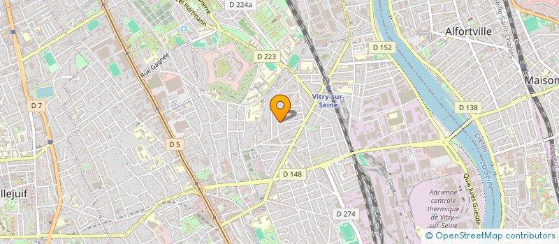 localisation de l'entreprise MADAME CLAIRE THOMASSIN à VITRY-SUR-SEINE