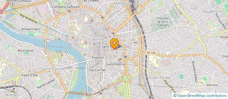 localisation de l'entreprise MADAME CLAIRE THUAULT  TOULOUSE