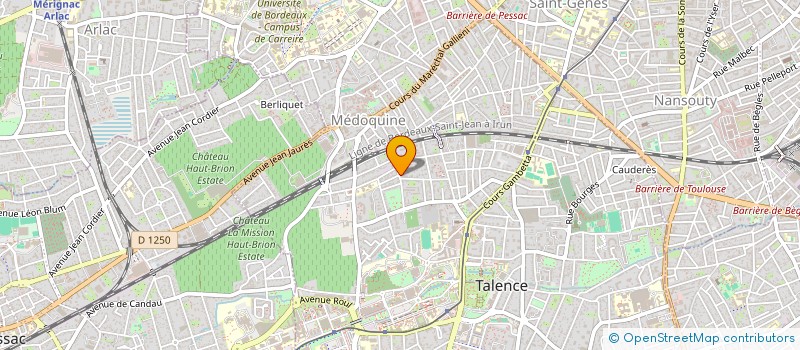 localisation de l'entreprise MADAME CLAIRE TIXIER  TALENCE