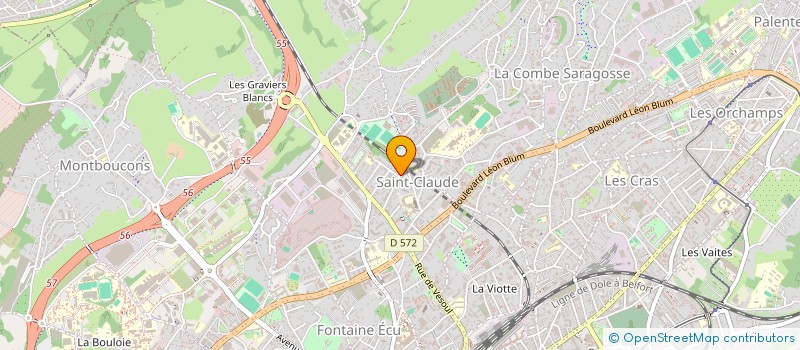 localisation de l'entreprise MADAME CLAIRE TOLLU  BESANCON