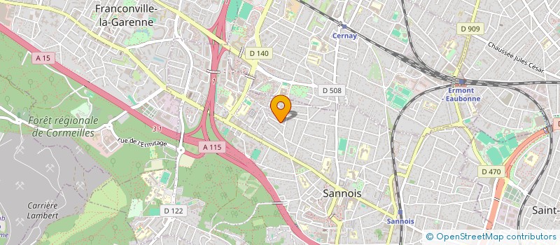 localisation de l'entreprise MADAME CLAIRE TOTAIN  SANNOIS