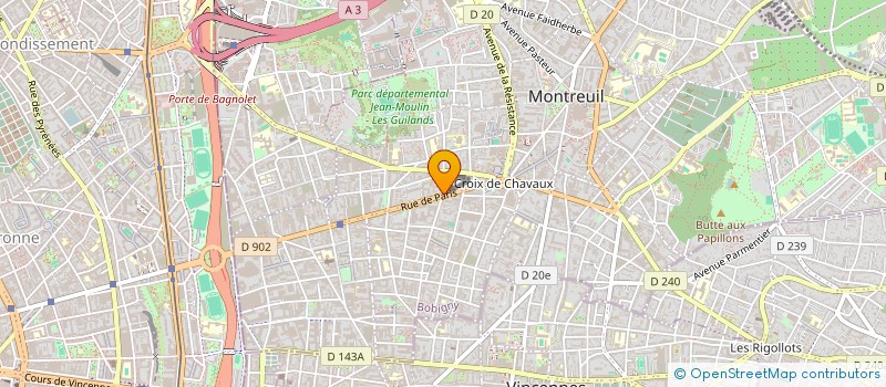 localisation de l'entreprise MADAME CLAIRE TOULOUSE à MONTREUIL