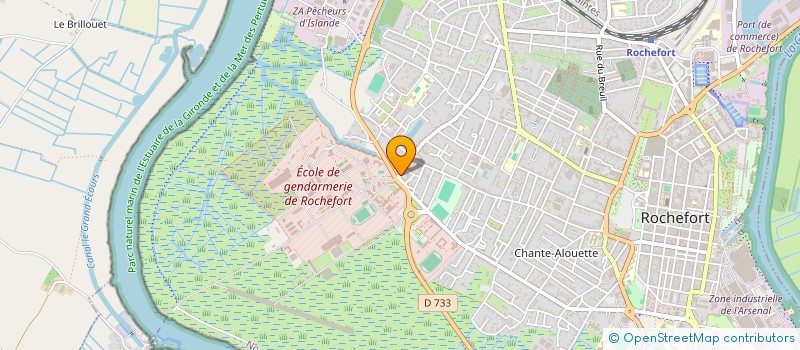 localisation de l'entreprise MADAME CLAIRE TOUTAIN  ROCHEFORT