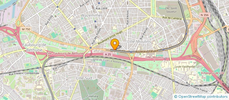 localisation de l'entreprise MADAME CLAIRE TRAN à LILLE
