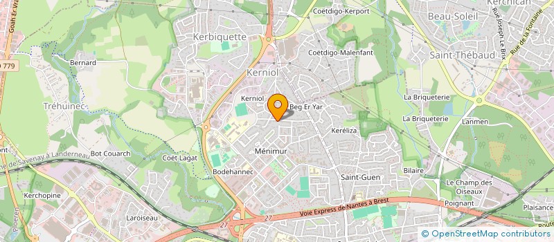 localisation de l'entreprise MADAME CLAIRE TRIBONDEAU  VANNES