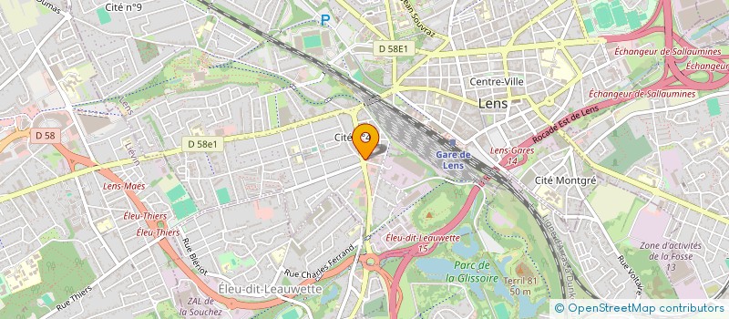 localisation de l'entreprise MADAME CLAIRE TRICHARD  LENS