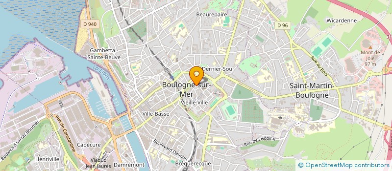 localisation de l'entreprise MADAME CLAIRE TRIQUET à BOULOGNE-SUR-MER
