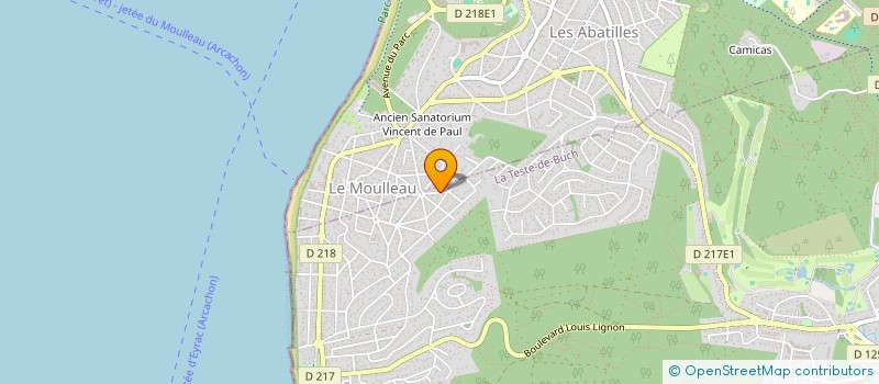 localisation de l'entreprise MADAME CLAIRE TROQUEREAU  LA TESTE-DE-BUCH