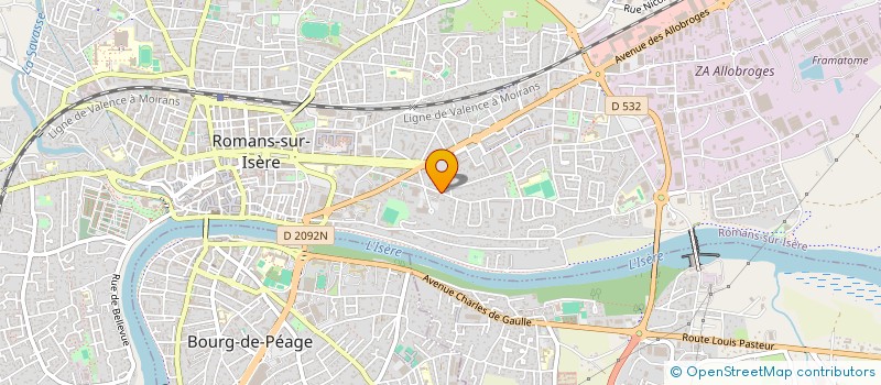 localisation de l'entreprise MADAME CLAIRE TURCAN  ROMANS-SUR-ISERE