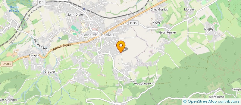 localisation de l'entreprise MADAME CLAIRE TURGUET  BONS-EN-CHABLAIS