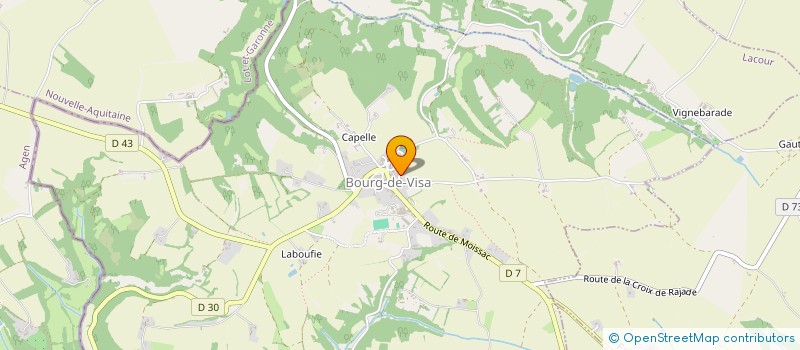 localisation de l'entreprise MADAME CLAIRE VAISSIERE  BOURG-DE-VISA