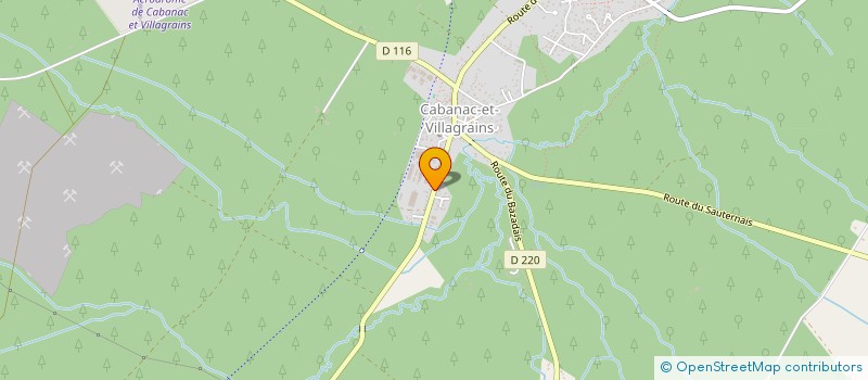 localisation de l'entreprise MADAME CLAIRE VALETTE  CABANAC-ET-VILLAGRAINS
